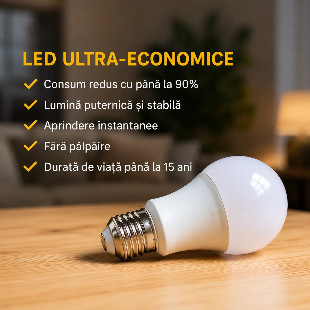 Pachet 8 Becuri LED Ultra Economice (6+2 GRATIS)